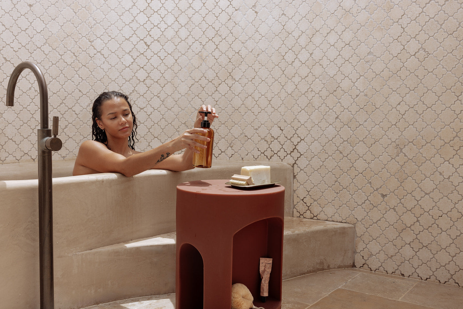 Using The Smallest Room Chapter One Bathroom Stool as an organiser
